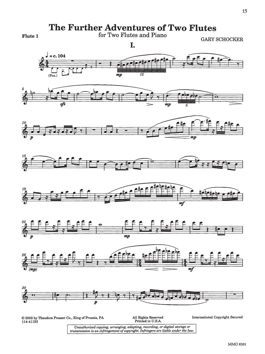Schocker, Gary - Flute Duets with Piano - Image 8
