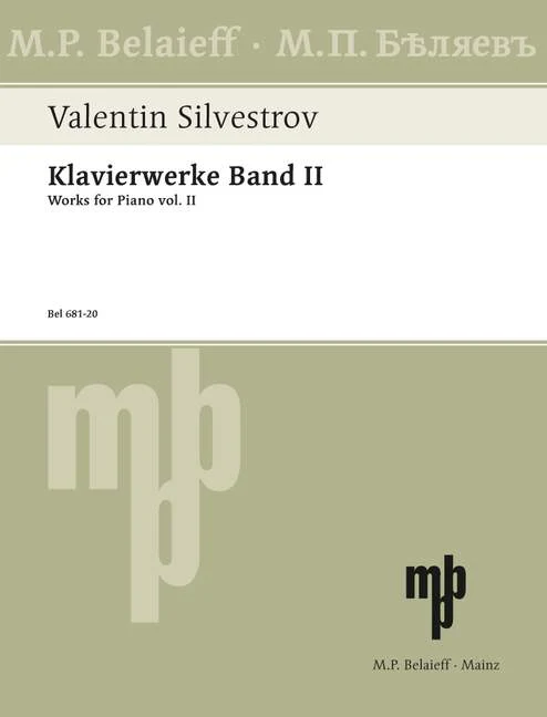 Silvestrov: Piano Works, Volume 2