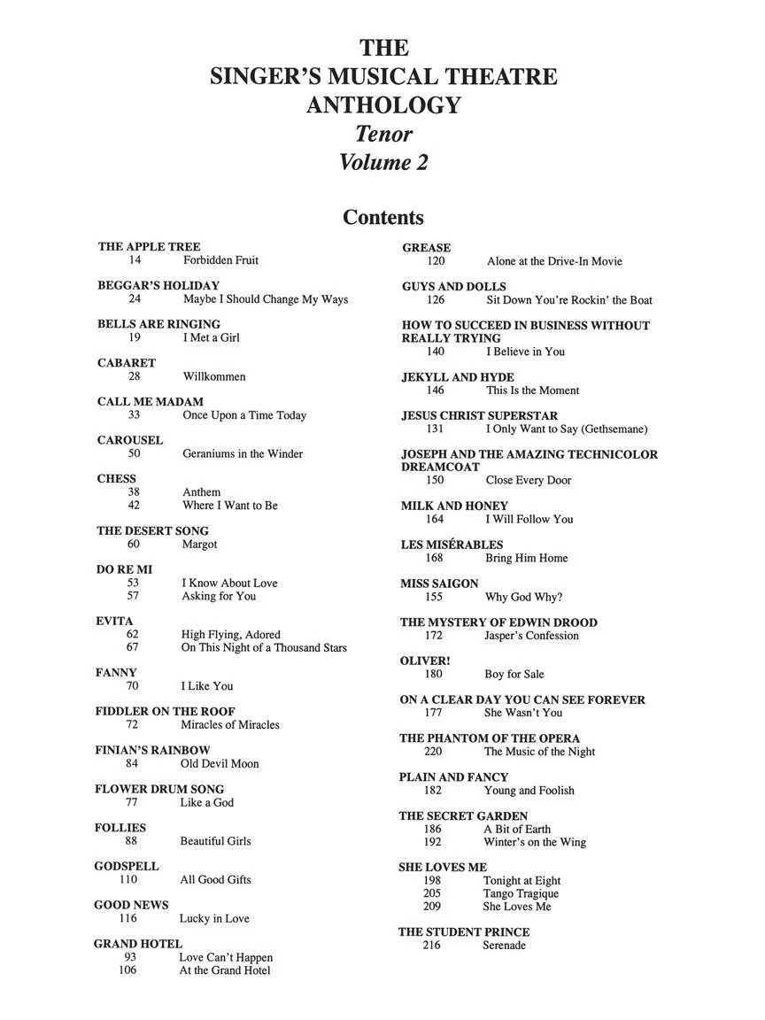 Singer's Musical Theatre Anthology Tenor Book Only Volume 2 - Image 3