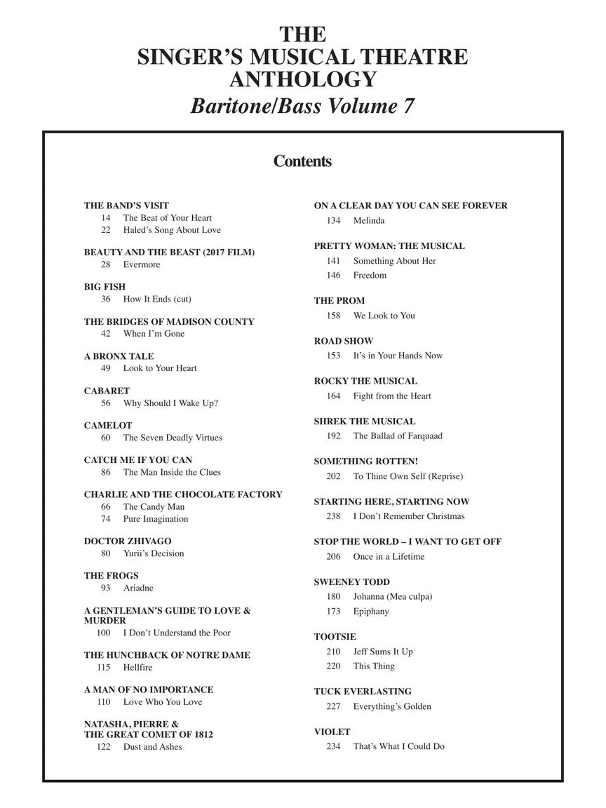 Singer's Musical Theatre Anthology Baritone/bass Volume 7 - Image 3