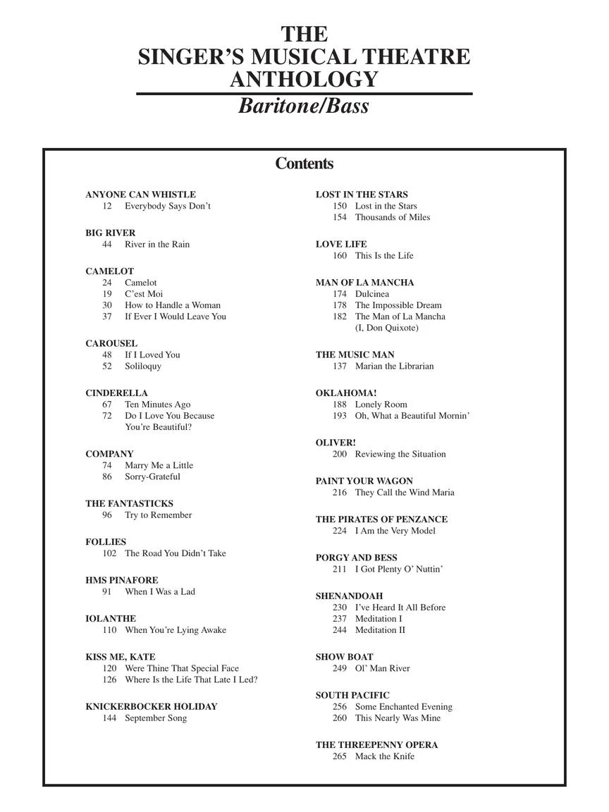 Singer's Musical Theatre Anthology Baritone/Bass Book Only Volume 1, Revised - Image 3