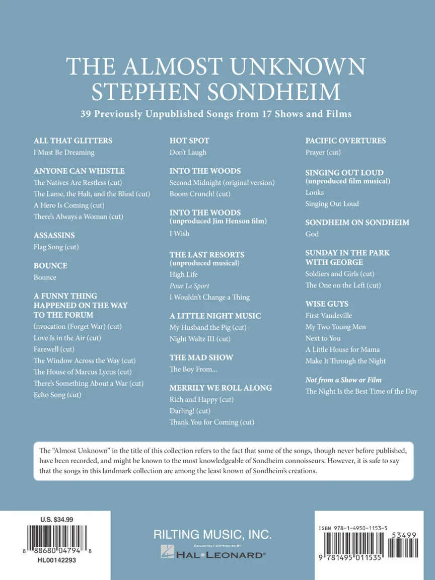 Sondheim Almost Unknown - Image 6