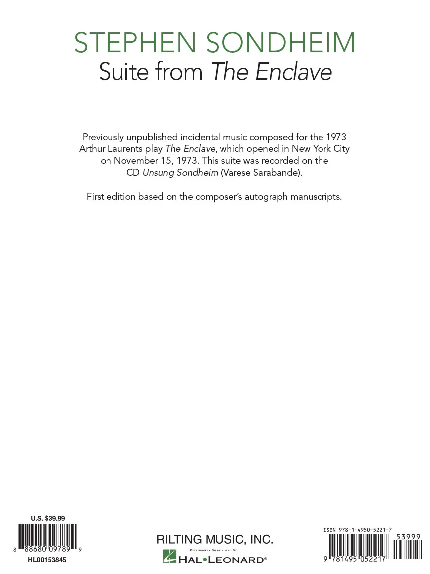 Enclave, The - Suite from - 2 Pianos, 4 Hands & Percussion - Image 4