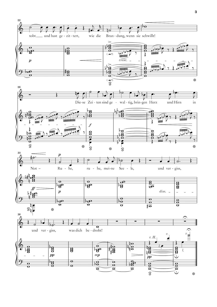 R. Strauss: Four Songs, Op. 27 for Voice and Piano - High Voice - Image 3