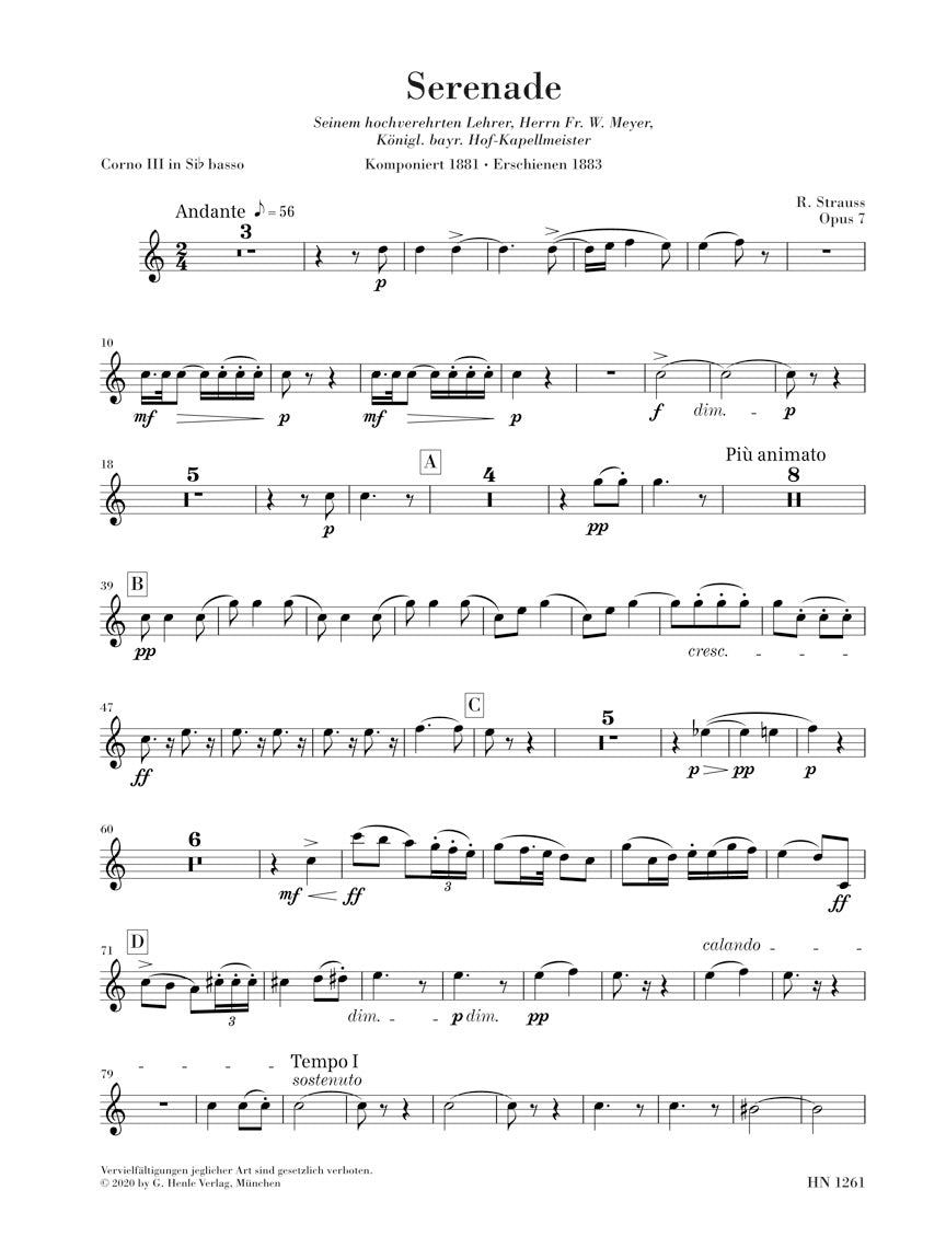 R. Strauss: Serenade for Wind Instruments in E flat major, Op. 7 - Image 12