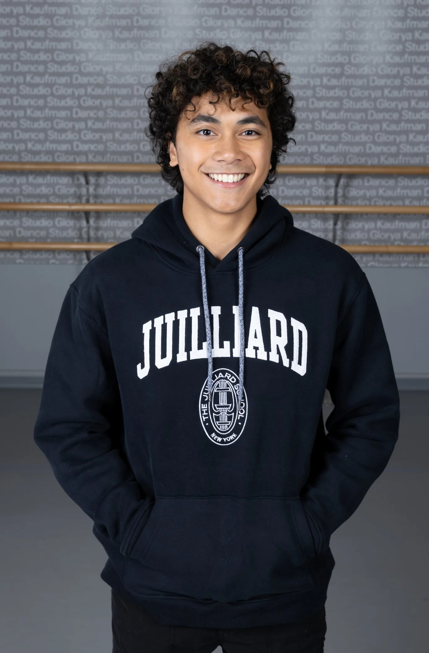 Sweatshirt: Embroidered Hooded Juilliard 1991 Collection by L2 - Image 5