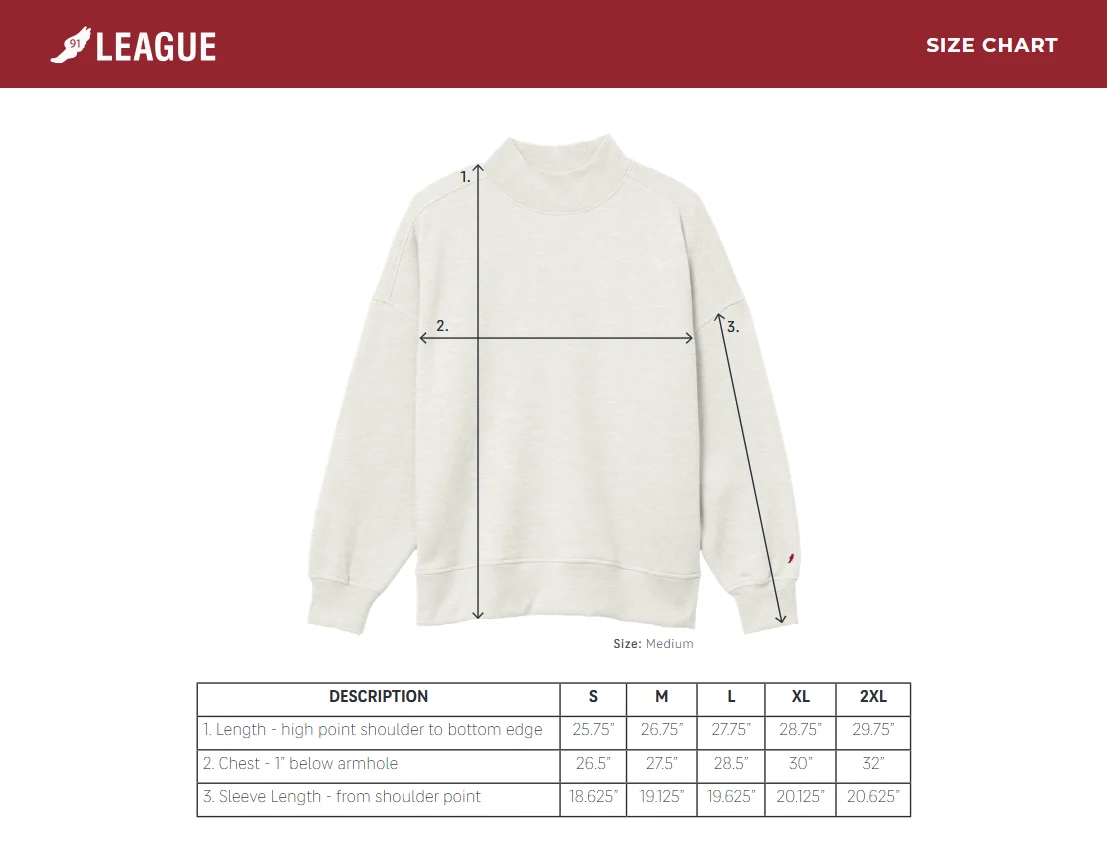 Sweatshirt: Diana Mock-Neck Reverse Fleece - Image 9