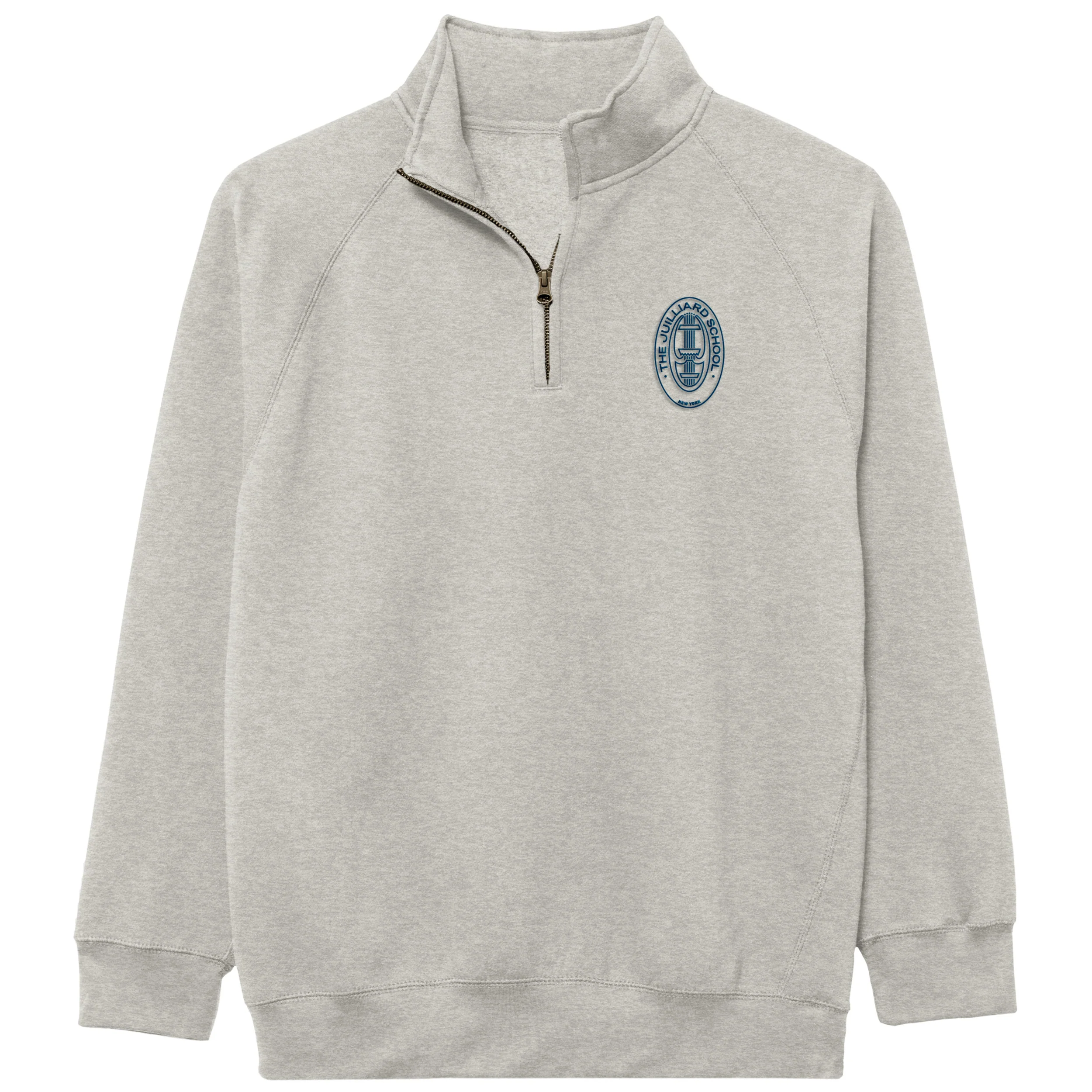 Sweatshirt: Essential Unisex Quarter Zip with Embroidered Seal - Image 8