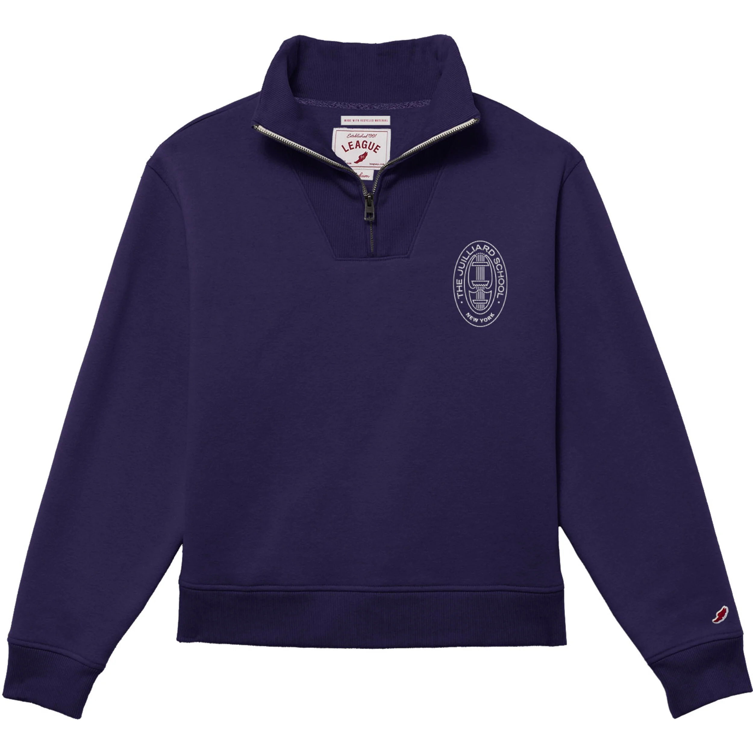 Sweatshirt: 1991 Women's Quarter Zip Fleece - Image 6