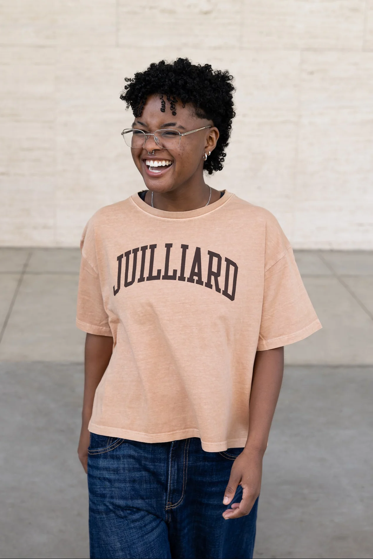 T-Shirt: Crop Midi (Ringspun, washed cotton) - Image 4
