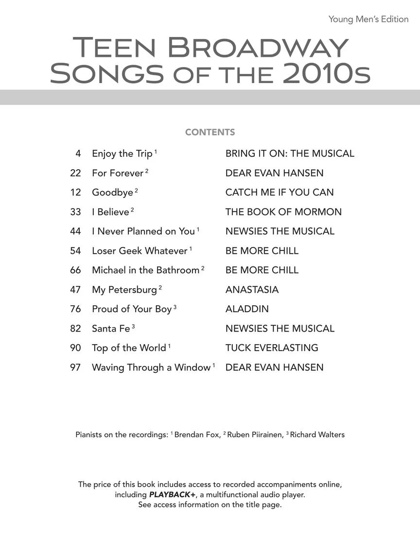 Teen Broadway Songs of the 2010s - Image 2