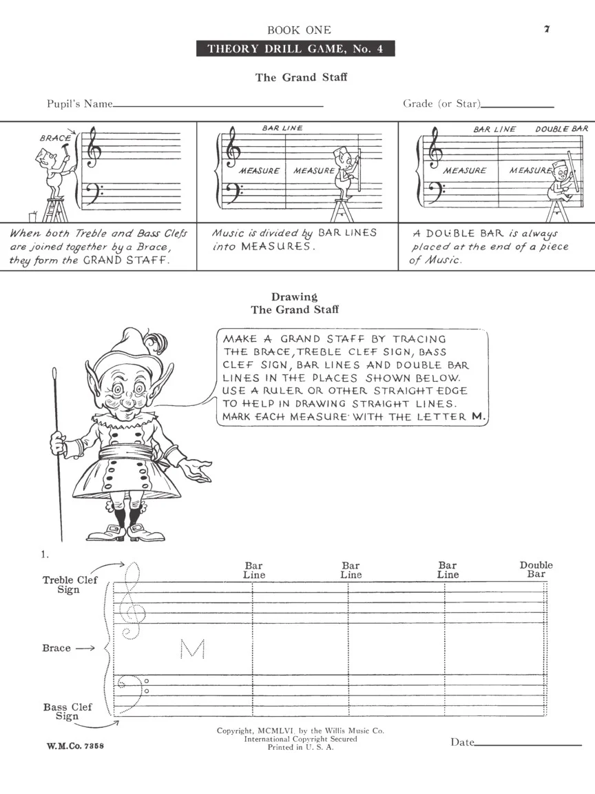 Thompson Theory Drill Games Book 1 Elementary Level - Image 4