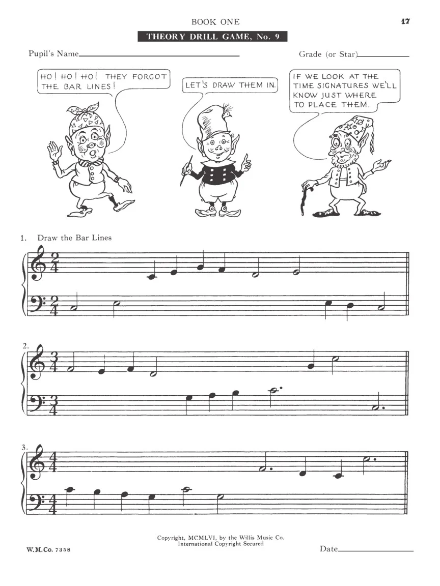 Thompson Theory Drill Games Book 1 Elementary Level - Image 5
