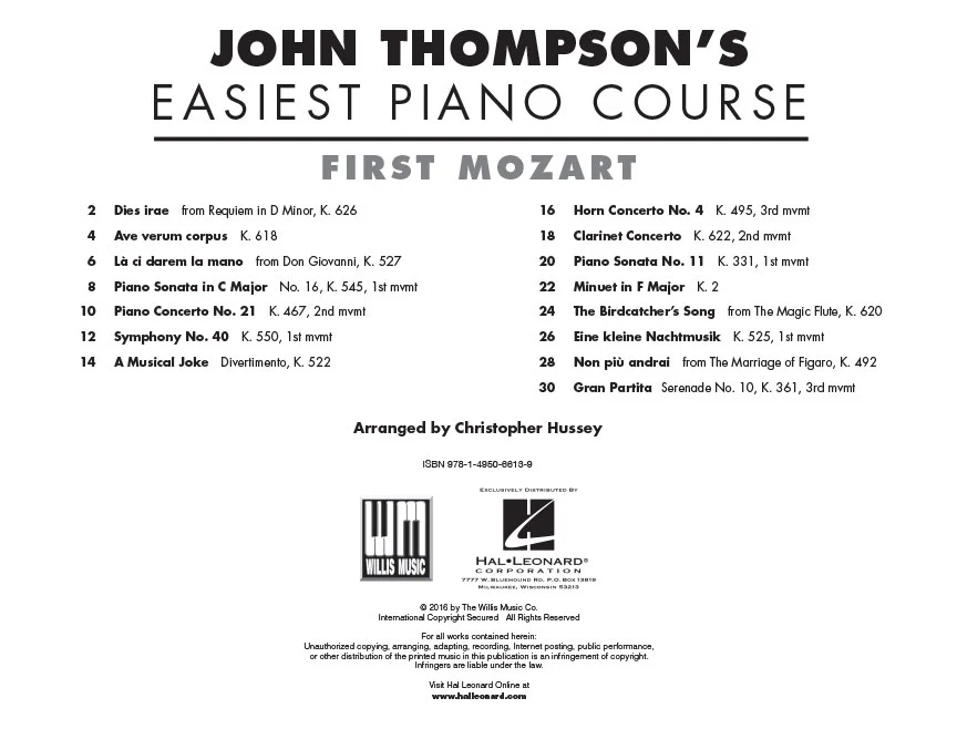Thompson First Mozart - Image 2