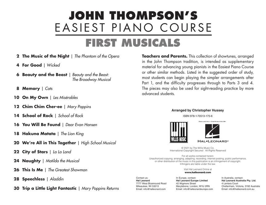 Thompson First Musicals - Image 2