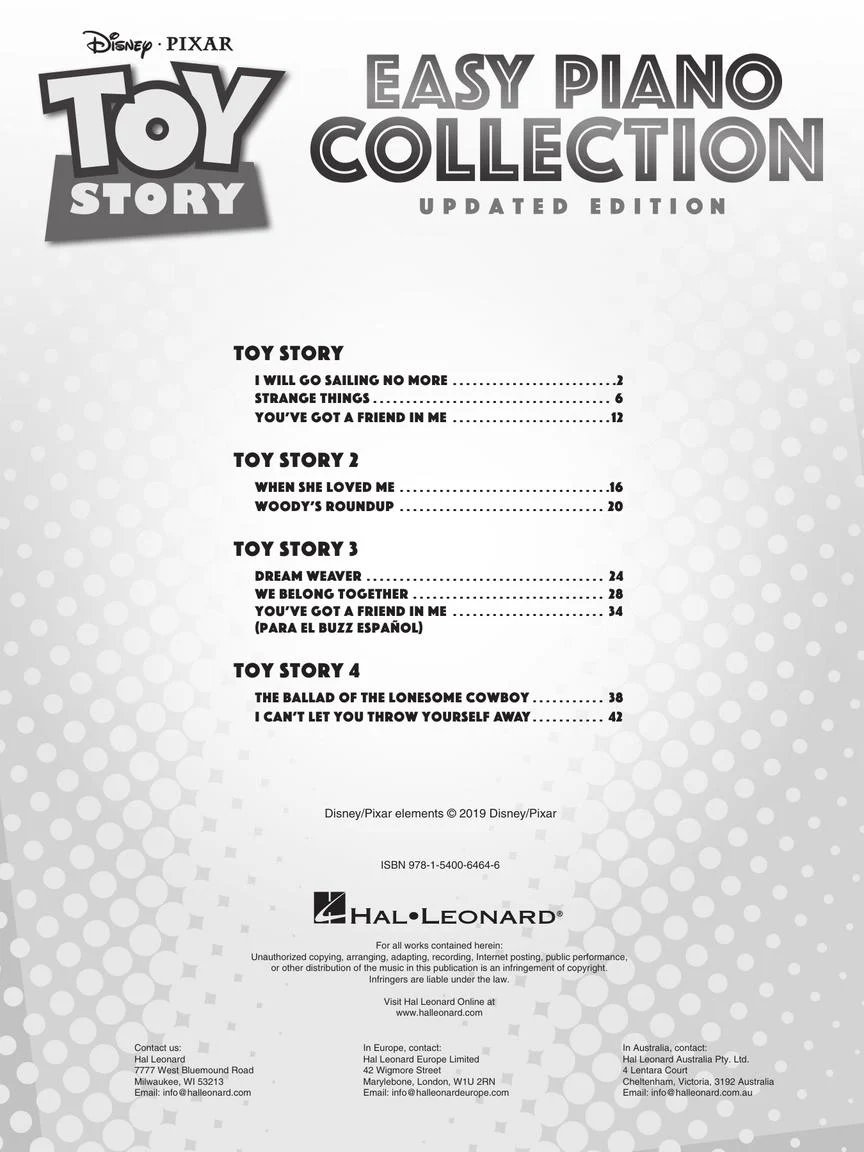 Toy Story Easy Piano Collection - Image 2