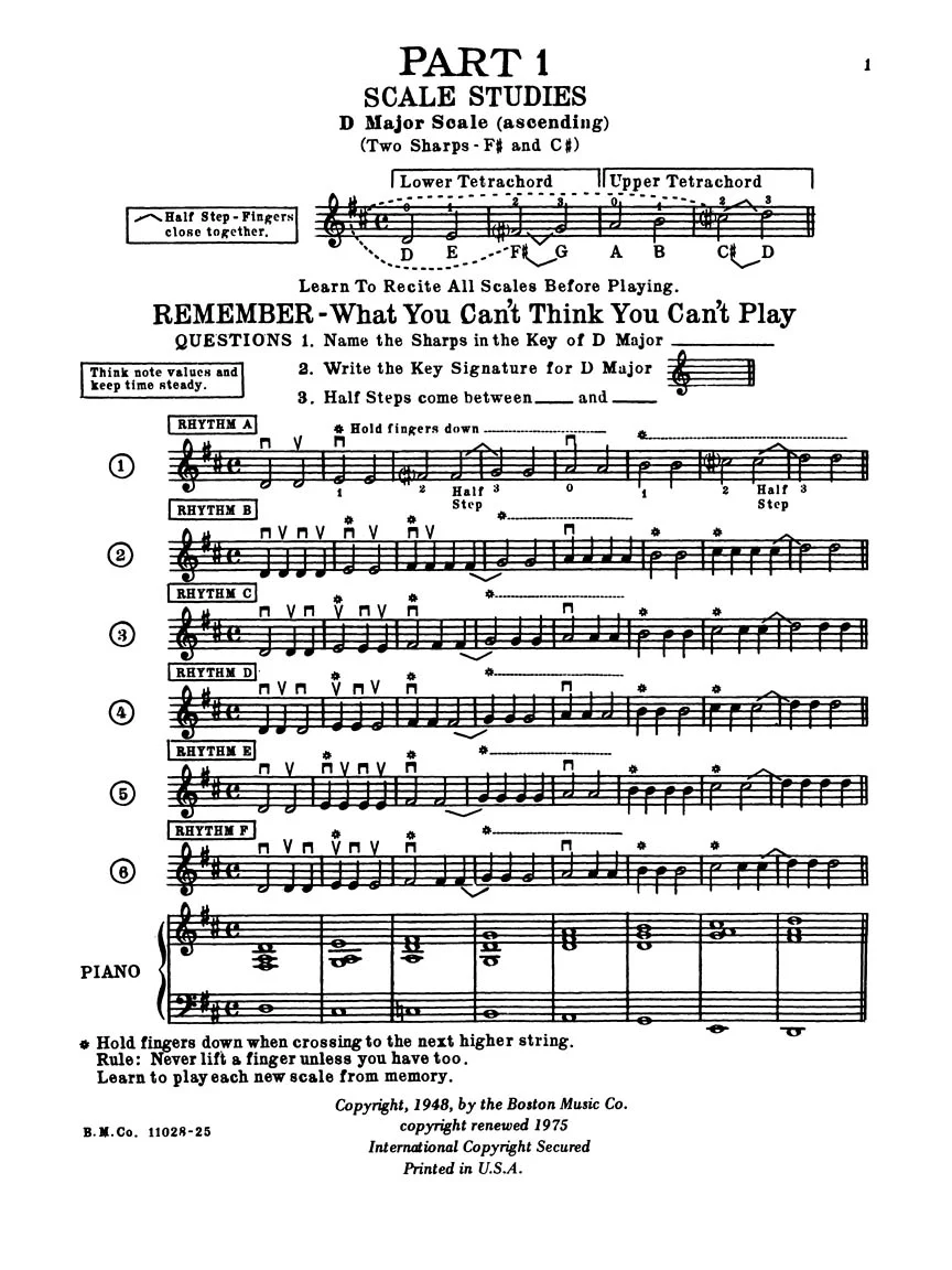 Herfurth A Tune a Day Violin Beginning Scales - Image 2