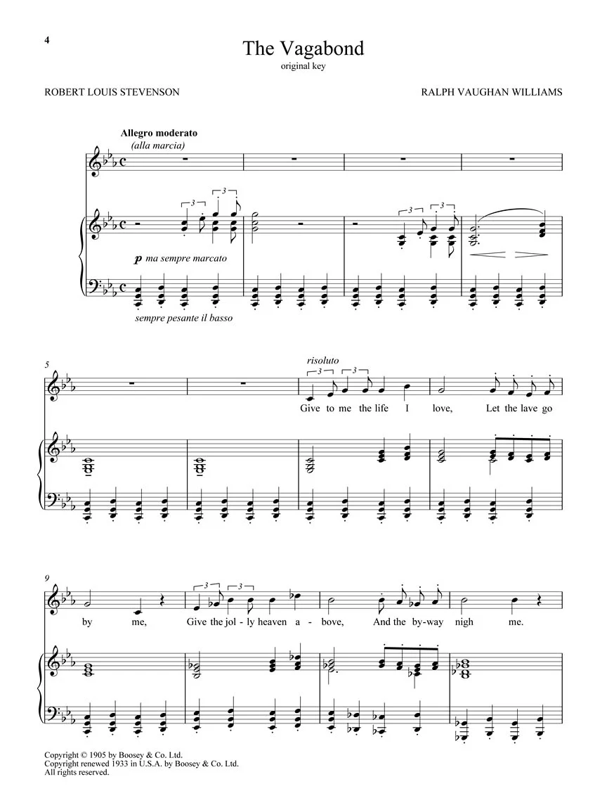 Vaughn Williams Songs of Travel - Low Voice - Image 5