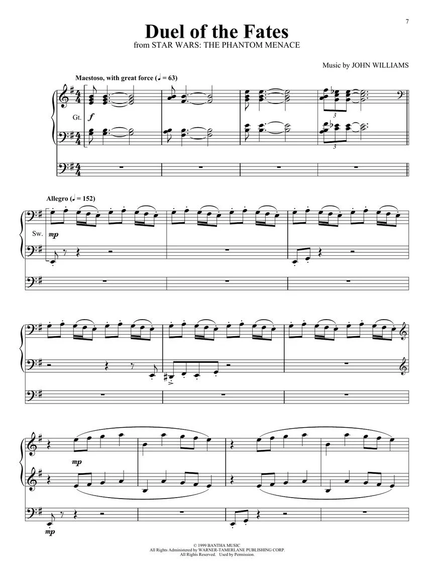 Williams Star Wars for Organ - Image 4
