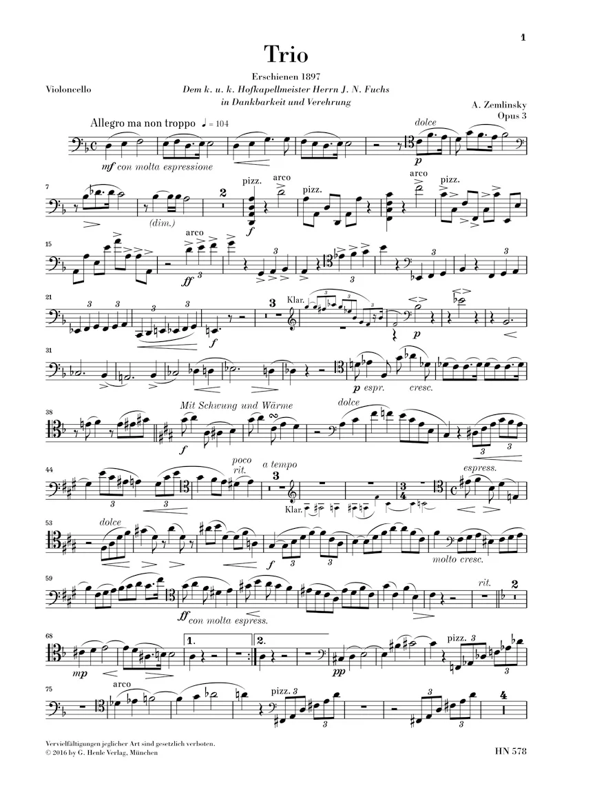 Zemlinsky: Trio, Op. 3 - Image 4